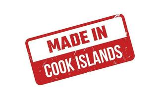 Made In Cook Islands Rubber Stamp vector