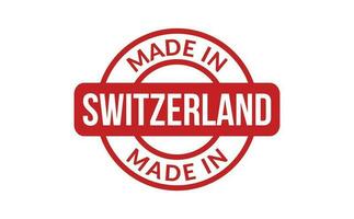 Made In Switzerland Rubber Stamp vector