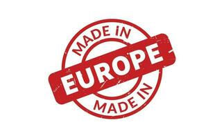 Made In Europe Rubber Stamp vector