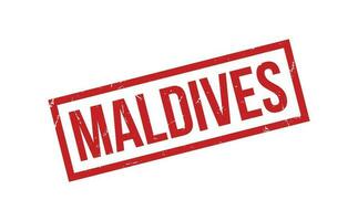 Maldives Rubber Stamp Seal Vector