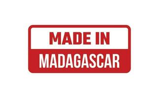 Made In Madagascar Rubber Stamp vector