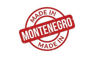 Made In Montenegro Rubber Stamp vector