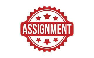 Assignment rubber grunge stamp seal vector