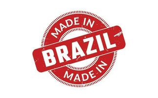 Made In Brazil Rubber Stamp vector