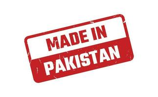 hecho en Pakistán caucho sello vector