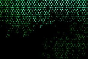 Telón de fondo de vector verde oscuro con líneas, rectángulos.