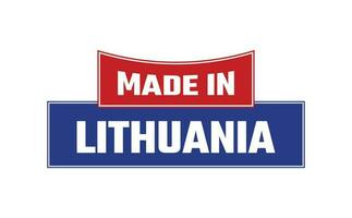 Made In Lithuania Seal Vector