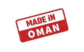 Made In Oman Rubber Stamp vector