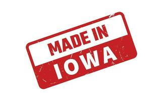 Made In Iowa Rubber Stamp vector