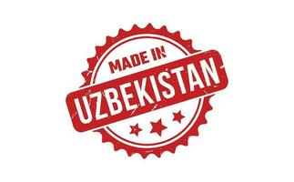 Made In Uzbekistan Rubber Stamp vector