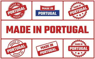hecho en Portugal caucho sello conjunto vector