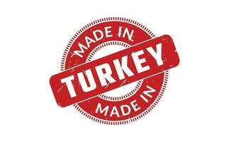 Made In Turkey Rubber Stamp vector
