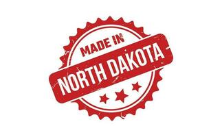 Made In North Dakota Rubber Stamp vector