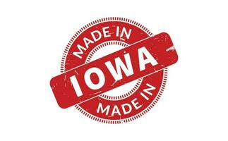 Made In Iowa Rubber Stamp vector