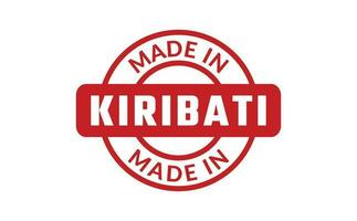 Made In Kiribati Rubber Stamp vector