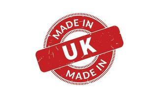 Made In UK Rubber Stamp vector