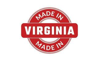 Made In Virginia Rubber Stamp vector