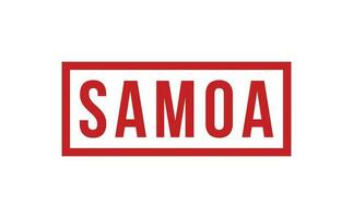 Samoa Rubber Stamp Seal Vector