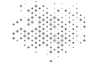 Light Silver, Gray vector template with sky stars.