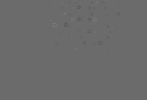 Light Silver, Gray vector background with circles, rectangles.