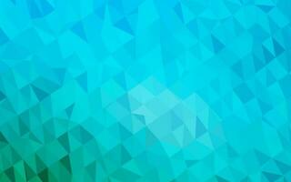 Light BLUE vector shining triangular template.