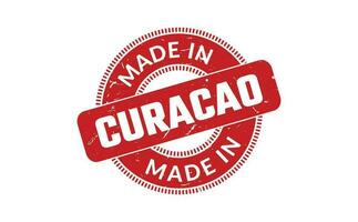 Made In Curacao Rubber Stamp vector