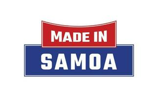 Made In Samoa Seal Vector