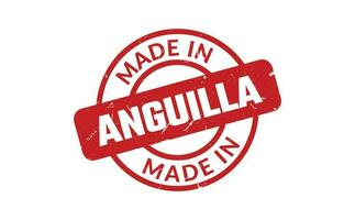 Made In Anguilla Rubber Stamp vector