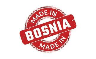 Made In Bosnia Rubber Stamp vector