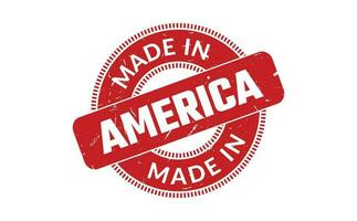 Made In America Rubber Stamp vector