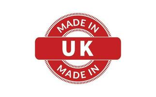 Made In UK Rubber Stamp vector