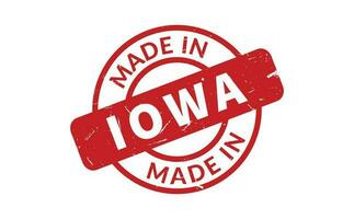 Made In Iowa Rubber Stamp vector