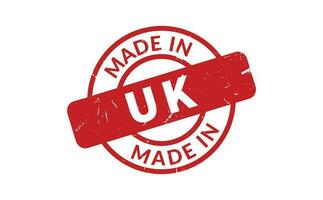 Made In UK Rubber Stamp vector