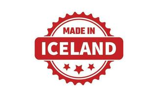 Made In Iceland Rubber Stamp vector