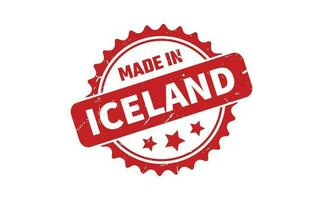 Made In Iceland Rubber Stamp vector