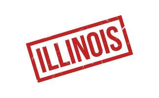 Illinois caucho sello sello vector