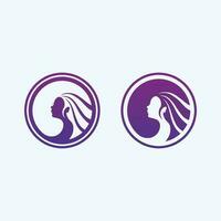 Beauty salon and spa logo vector icon design template