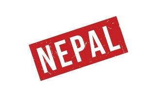 Nepal caucho sello sello vector