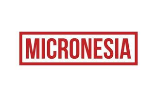 Micronesia Rubber Stamp Seal Vector