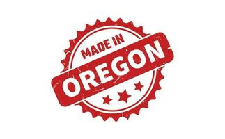 Made In Oregon Rubber Stamp vector