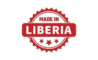 hecho en Liberia caucho sello vector