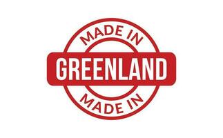 Made In Greenland Rubber Stamp vector