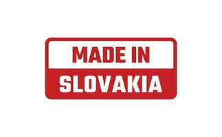 hecho en Eslovaquia caucho sello vector