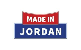 hecho en Jordán sello vector