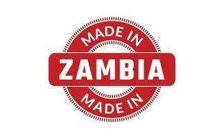 Made In Zambia Rubber Stamp vector