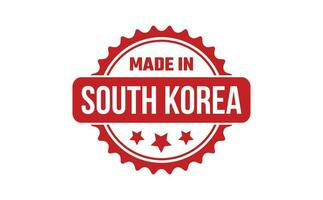 Made In South Korea Rubber Stamp vector