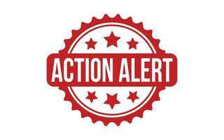 Action Alert Rubber Stamp Seal Vector