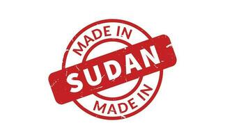 Made In Sudan Rubber Stamp vector