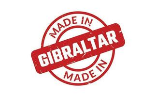 Made In Gibraltar Rubber Stamp vector