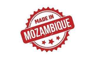 hecho en Mozambique caucho sello vector